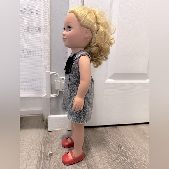 18” Cititoy Vinyl Girl Doll GS 126 Blonde Hair Moving EyeLids Blue Eyes - Picture 14 of 15